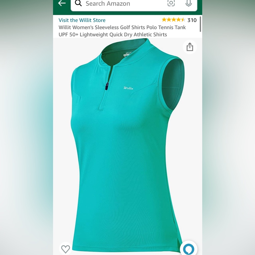 NWT Willit women’s golf shirt. Size L